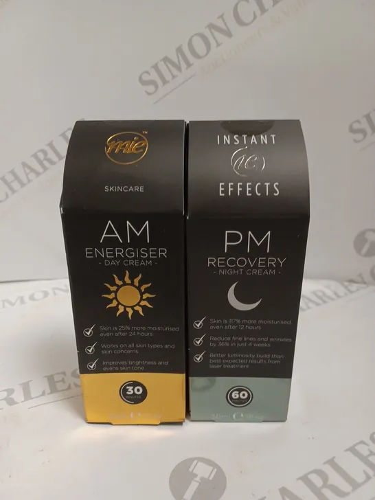 BOX OF 2 INSTANT EFFECTS PRODUCTS TO INCLUDE PM RECOVERY NIGHT CREAM & AM ENERGISER DAY CREAM