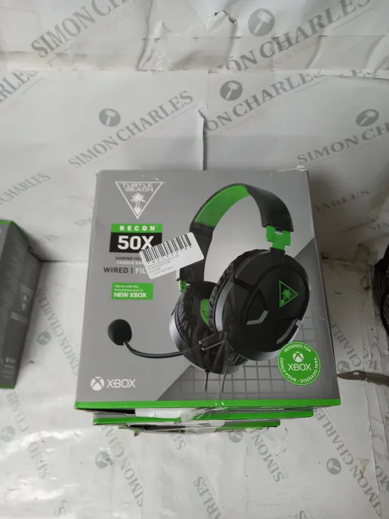 5X TURTLE BEACH RECON 50X HEADSETS - BLACK 