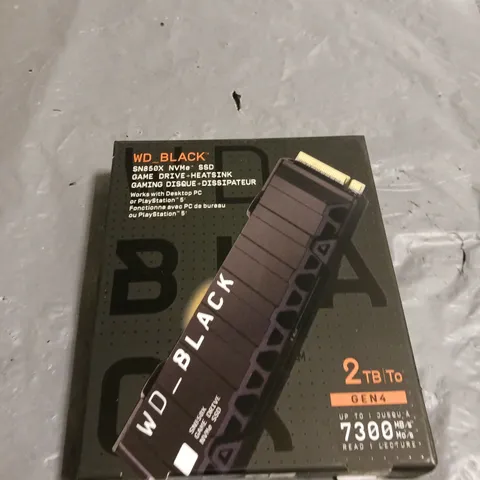 BOXED AND SEALED WESTERN DIGITAL WD_BLACK SN850X 2TB NVME INTERNAL SSD WITH HEATSINK 