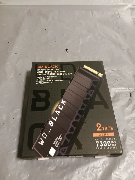 BOXED AND SEALED WESTERN DIGITAL WD_BLACK SN850X 2TB NVME INTERNAL SSD WITH HEATSINK 