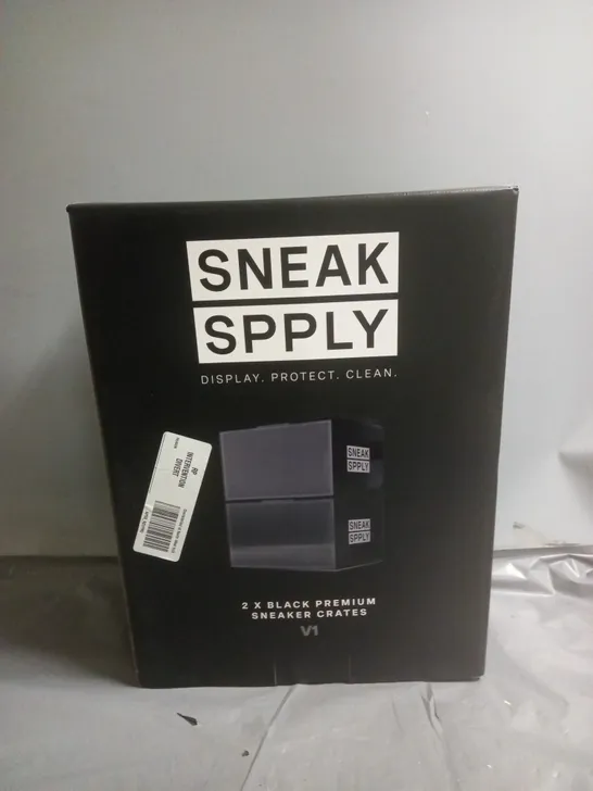 BRAND NEW BOXED SNEAK SPPLY V1 BLACK PREMIUM SNEAKER CRATES 