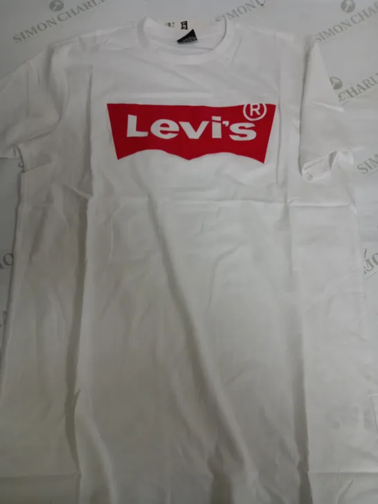 LEVI'S BLANK LOGO T-SHIRT IN WHITE - SMALL