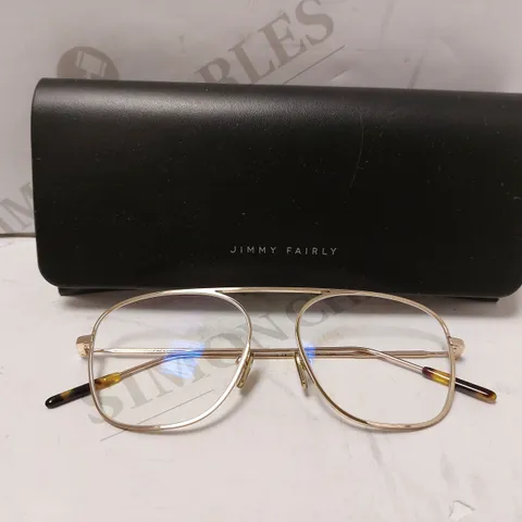 JIMMY FAIRLY THE ROSS LIGHT GOLD SUNGLASSES 