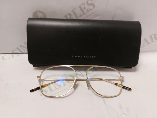 JIMMY FAIRLY THE ROSS LIGHT GOLD SUNGLASSES 