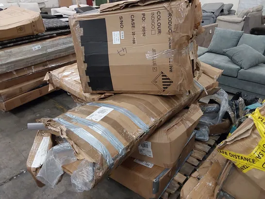 PALLET OF ASSORTED GARDEN FURNITURE PARTS