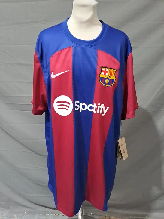 NIKE DRI-FIT BARCELONA FOOTBALL CLUB JERSEY SIZE XL