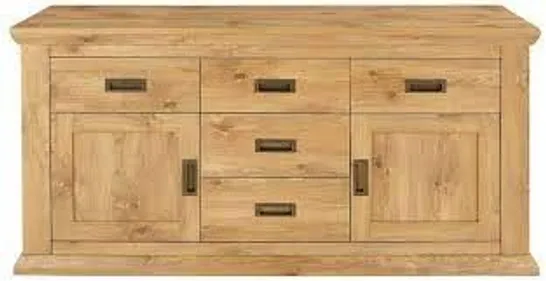 BOXED CLIFTON OAK-EFFECT LARGE SIDEBOARD (2 BOXES) RRP £249