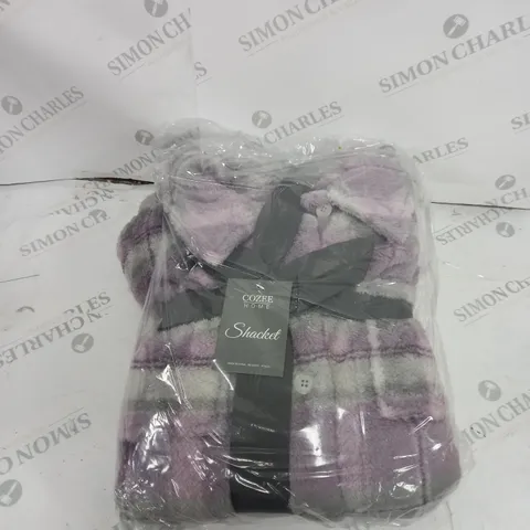 COZZEE HOME PLUSHSOFT SHACKET LILAC LARGE 