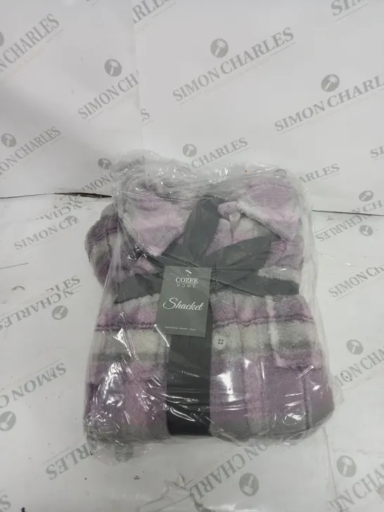 COZZEE HOME PLUSHSOFT SHACKET LILAC LARGE 