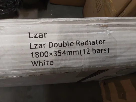 BOXED LZAR DOUBLE RADIATOR 12-BARS 1800 X 354mm - WHITE