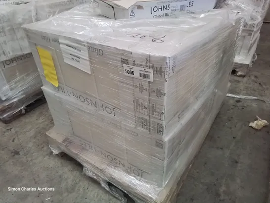 PALLET OF 40 × 5 PACKS OF JOHNSONS BRAND NEW NATURAL BEAUTY IVORY TILES EACH 597 × 297 × 10mm 