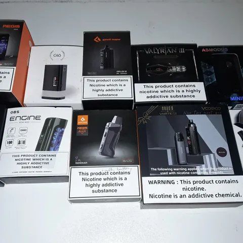 LOT OF 10 ASSORTED ELECTRONIC E-CIGS