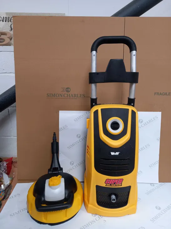 BOXED WOLF SUPER BLASTER PRESSURE WASHER YELLOW 