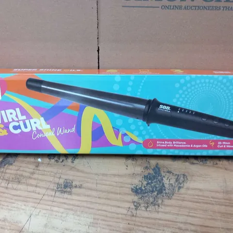 FOUR BOXED SBB TWIRL AND CURL CONICAL WANDS