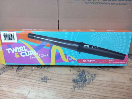 FOUR BOXED SBB TWIRL AND CURL CONICAL WANDS