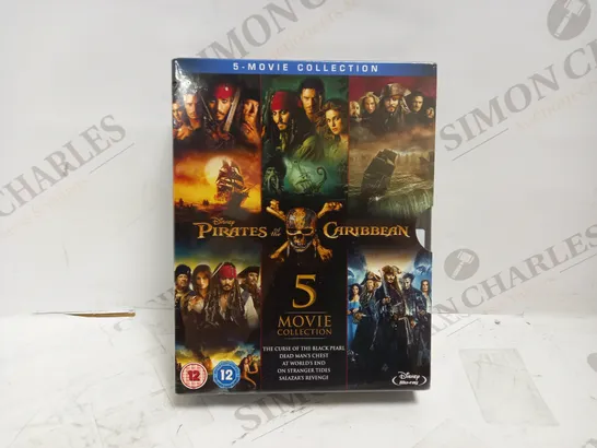 SEALED PIRATES OF THE CARIBBEAN 5 MOVIE BLU-RAY COLLECTION