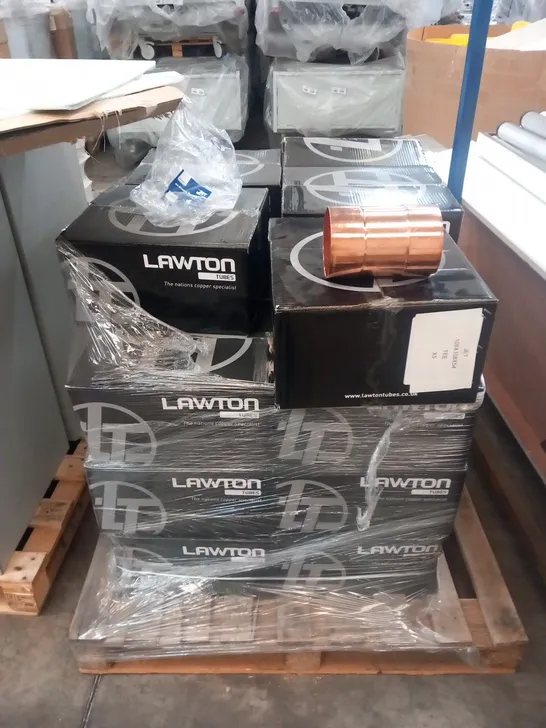 PALLET OF APPROXIMATELY 115 BRAND NEW LAWTON TUBES JET RANGE JET BRAZING REDUCED COPPER TEE'S 108 X 108 X 54MM