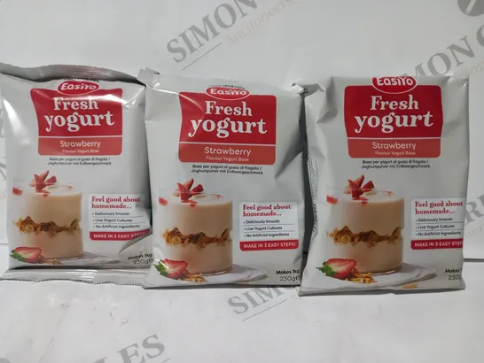 BOXED EASIYO STRAWBERRY FRESH YOGURT (SET OF 6)