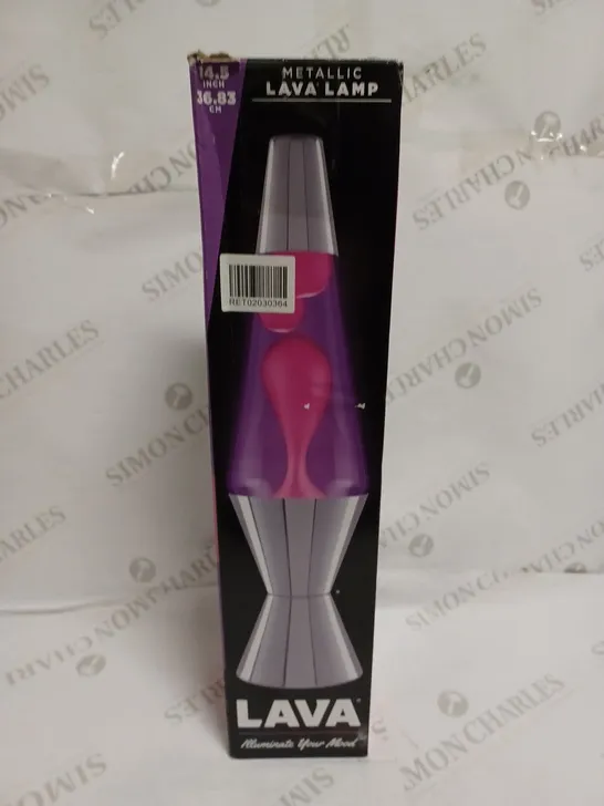 SCHYLLING ILLUMINATE YOUR MOOD LAVA LAMP 14.5" OR 36.83CM - COLLECTION ONLY