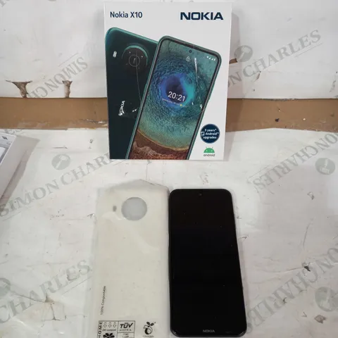 PACKAGED NOKIA X10 MOBLE PHONE IN BLUE 