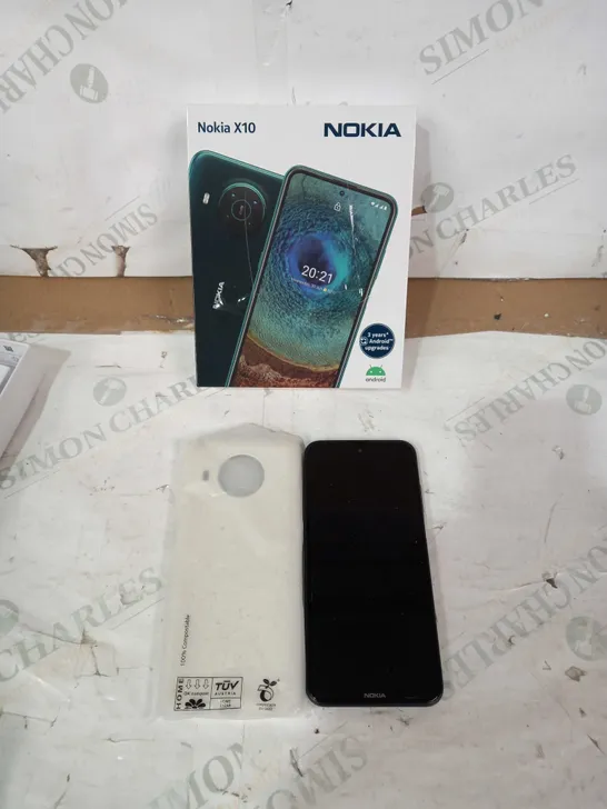 PACKAGED NOKIA X10 MOBLE PHONE IN BLUE 