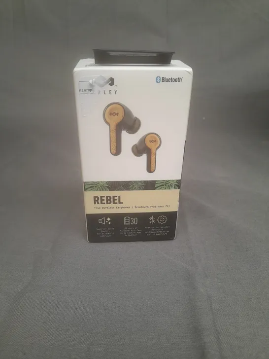 BOXED HOUSE OF MARLEY WIRELESS BLUETOOTH EARPHONES