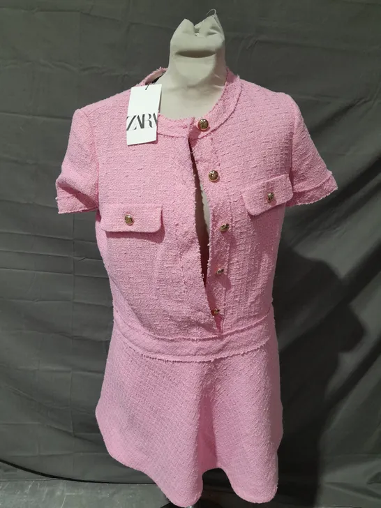 ZARA BRIGHT PINK MINI DRESS - MEDIUM