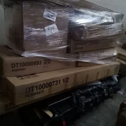 PALLET OF ASSORTED TABLE PARTS