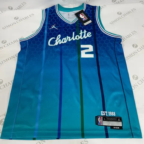 NIKE JORDAN JERSEY IN BLUE SIZE LARGE