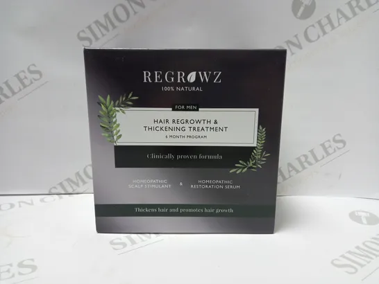 REGROWZ HAIR REGROWTH & THICKENING TREATMENT SIX MONTH PROGRAM FOR MEN