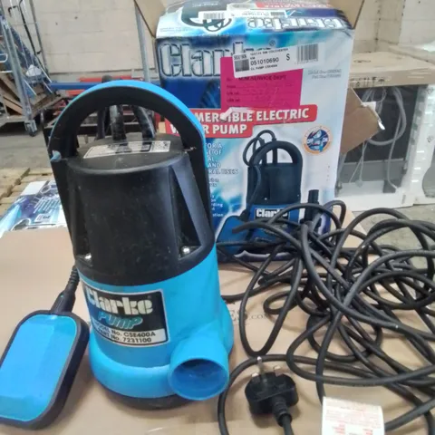 CLARKE SUBMERSIBLE ELECTRIC WATER PUMP - CSE400A