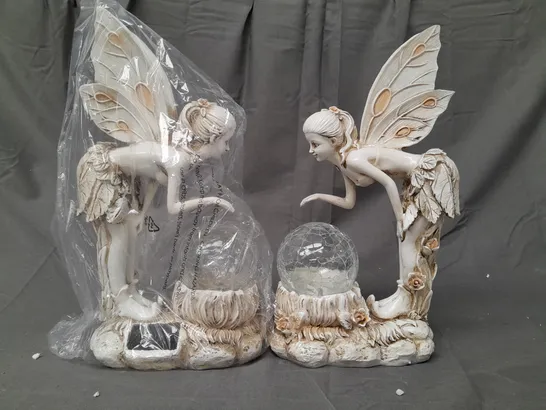 BOXED GARDEN REFLECTIONS SET OF 2 SOLAR FAIRIES