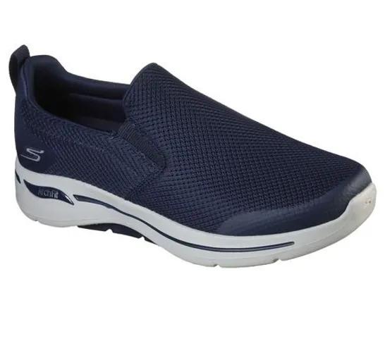 SKECHERS MEN'S GOWALK ARCH FIT TOGPATH TRAINERS NAVY SIZE 10