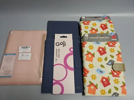 LOT OF 5 ASSORTED TABLET CASES IN VARIOUS SIZES