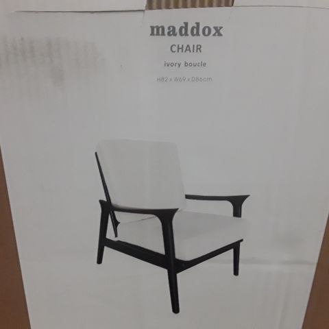BOXED MADDOX CHAIR IN IVORY