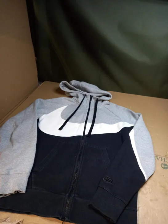 BLACK/GREY/WHITE NIKE HOODIE 