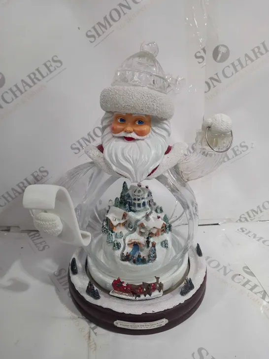 BOXED UNBRANDED SANTA SNOWGLOBE DECORATION 