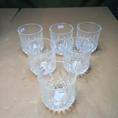 HAADI 6PC DIAMOND GLASS SET 320ML