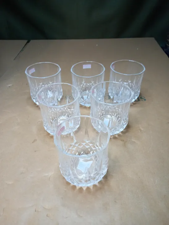 HAADI 6PC DIAMOND GLASS SET 320ML