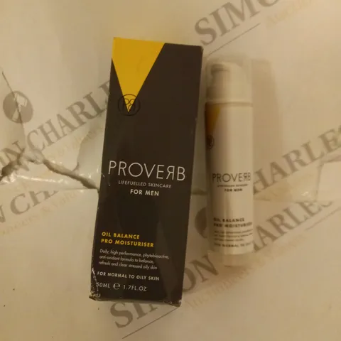 BOXED PROVERB OIL BALANCE PRO MOISTURISER FOR MEN