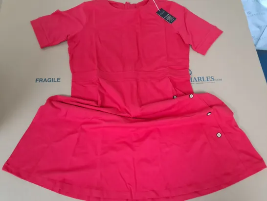 LOT OF 11 BRAND NEW DESTELLO RED A-LINE DRESSES - UK 16