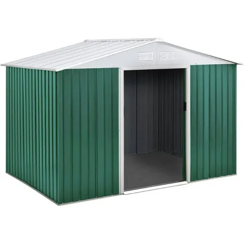 BOXED GLASFORD METAL GARDEN SHED 1.91 × 2.13M