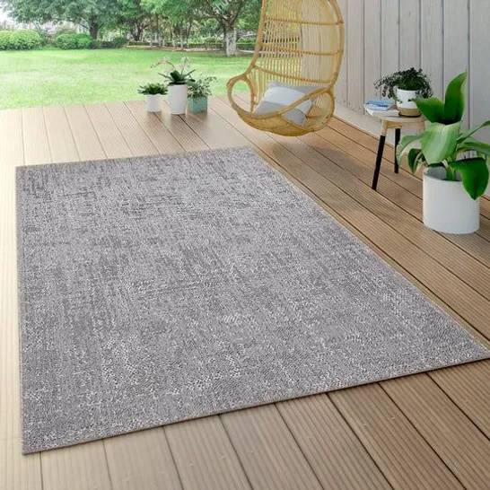 BRAND NEW PACO HOME 621 WAREGEM RUG IN GREY - 80 x 150cm