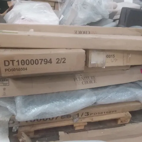 PALLET OF ASSORTED FLAT PACK FURNITURE ITEMS