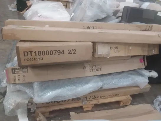 PALLET OF ASSORTED FLAT PACK FURNITURE ITEMS