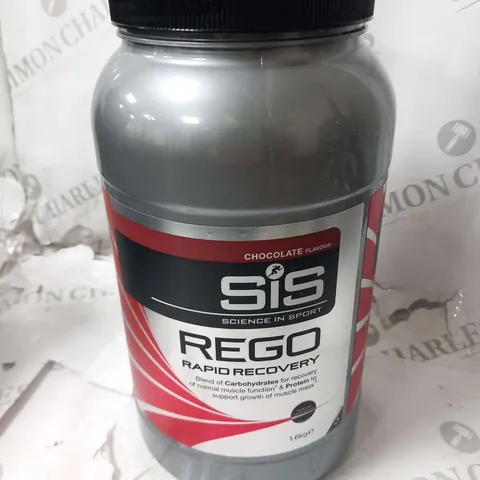 TWO TUBS OF SIS REGO RAPID RECOVERY CHCOLOATE FLAVOUR 1.6KG