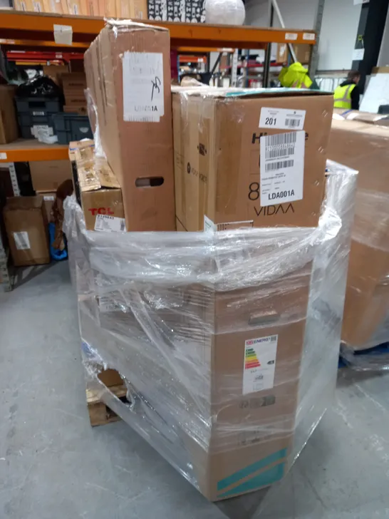 PALLET OF SEVEN ASSORTED TELEVISIONS.  - COLLECTION ONLY