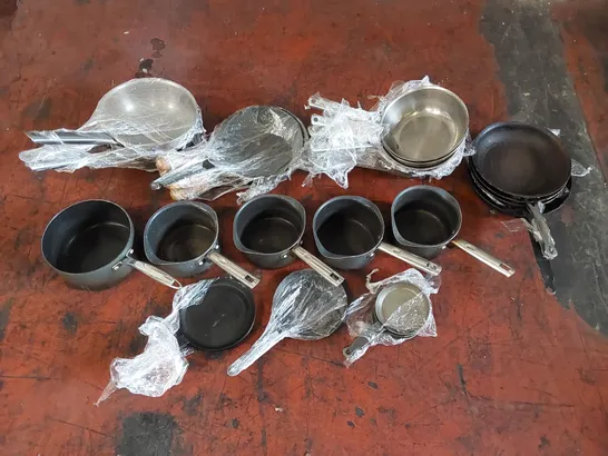 LOT TO CONTAIN A LARGE ASSORTMENT OF METAL POTS AND PANS - QUANTITY UNSPECIFIED