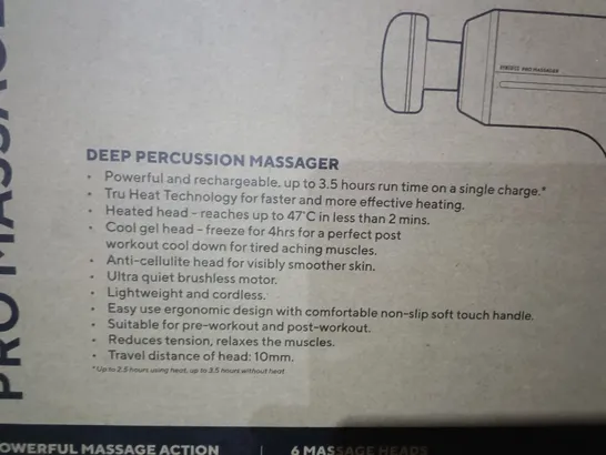 BOXED HOMEDICS PRO DEEP PERCUSSION MASSAGER