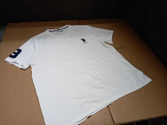 US.POLO.ASSN WHITE T-SHIRT - XL